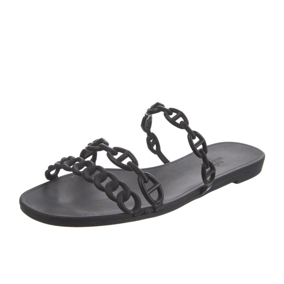 Hermes Egerie Rubber slides - Picture 1 of 12